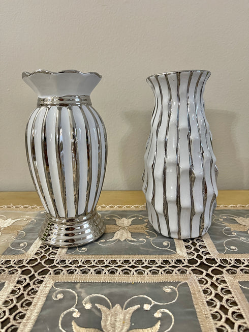 Adore the Decor™ 2 Piece Ceramic Lined Vase Set - 7"